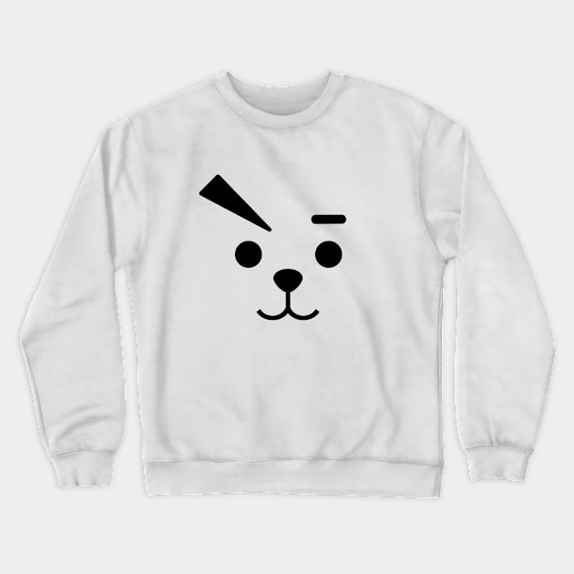 Rabbit Face Crewneck Sweatshirt by TASCHE
